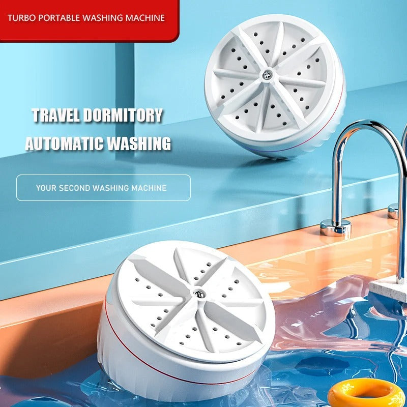 Mini Washing Machine Portable Ultrasonic Turbine Washer