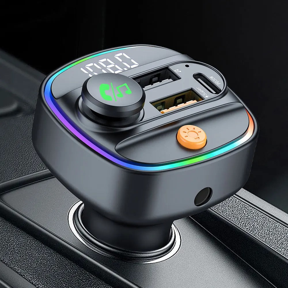 C1 Car Mp3 Player - Bluetooth 5.3 FM Transmitter Handsfree Car AUX Radio Modulator