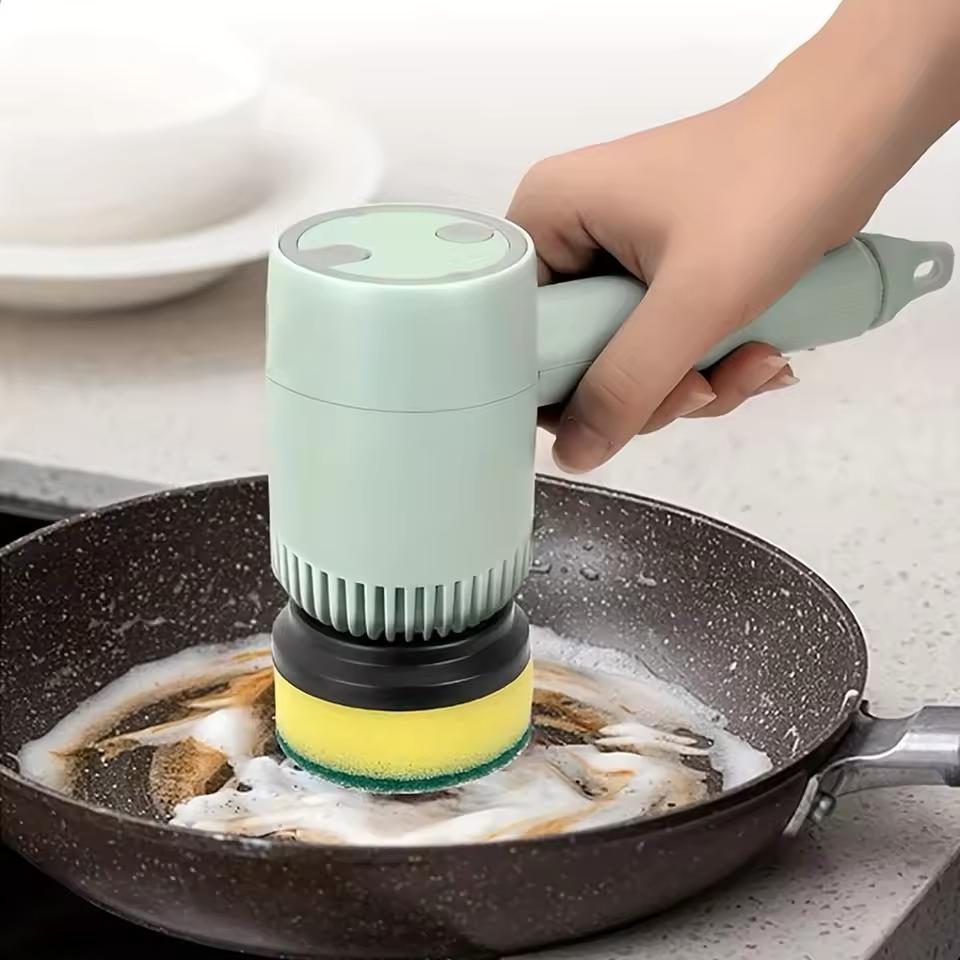 Wireless Handheld Electric Cleaning Brush Set